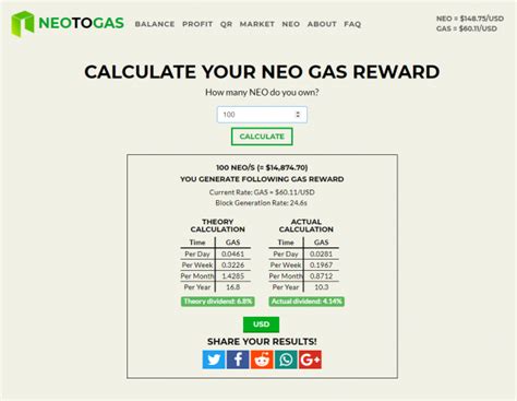 neo gas calculator|NEO GAS Calculator – NEO to GAS .